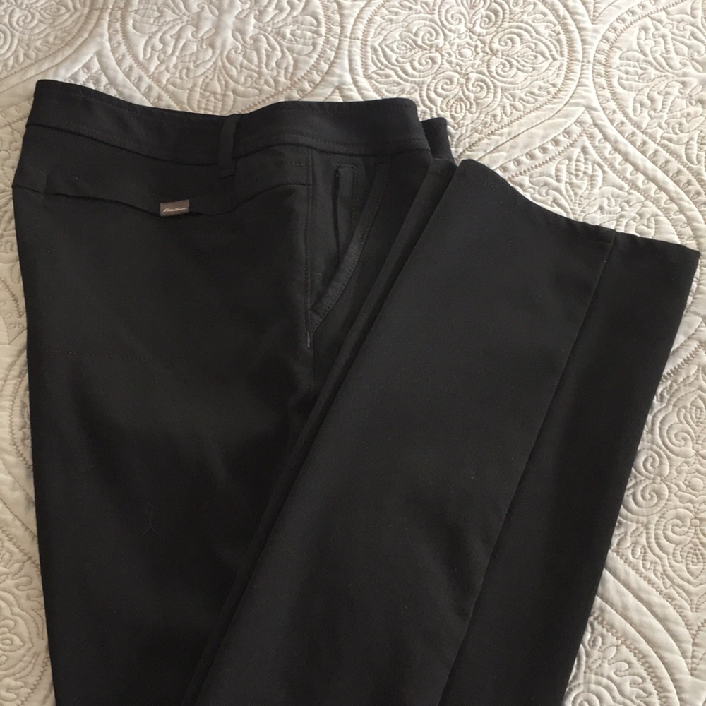 Eddie Bauer Black Slack Pant Tall long size 10